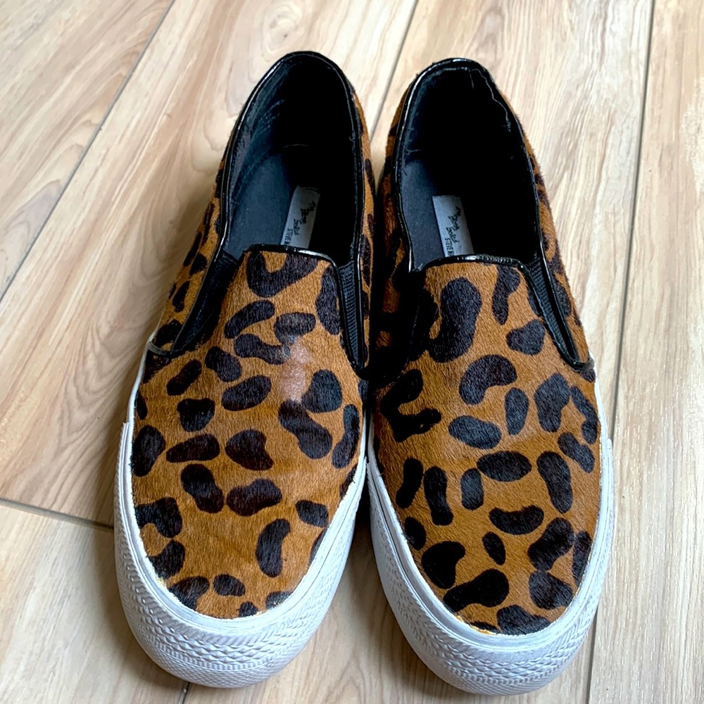 Steve Madden Animal Print Slide Sneakers